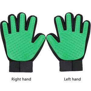 Planet Gates 200325142 green / Right hand Fashion Rubber Pet Bath Brush Environmental Protection Silicone Glove For Pet Massage Pet Grooming Glove Dogs Cats Pet  Supplies