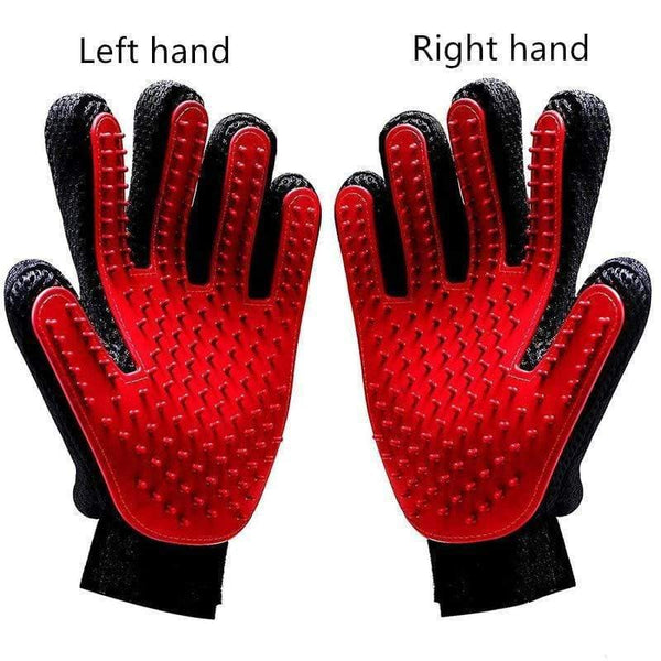 Planet Gates 200325142 red-29 / Right hand Fashion Rubber Pet Bath Brush Environmental Protection Silicone Glove For Pet Massage Pet Grooming Glove Dogs Cats Pet  Supplies