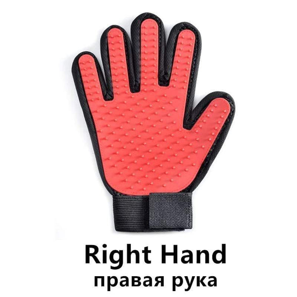 Planet Gates 200325142 Red Right Hand Dog Grooming Glove Pet Products Mascotas Cat Deshedding Hair Remove Cleaning Puppy Massage Dla Psa Gatos Perros