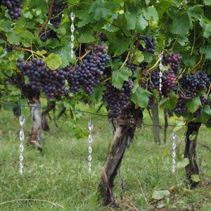 Planet Gates 200327217 6/8Pcs Rotating Reflective Rod Bird Repeller Environmental Protection Scare Tool  Small Durable Birds Pigeons For Sparrows