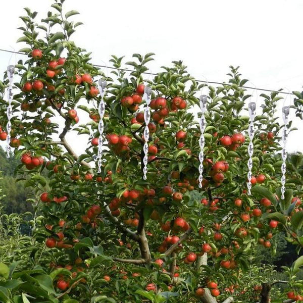 Planet Gates 200327217 8Pcs Bird Repeller Rotating Rod  Repellent Reflective Scare Rods Spiral Deterrent Control Device Garden Ornament (A)