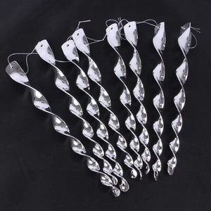 Planet Gates 200327217 8Pcs Bird Repeller Rotating Rod  Repellent Reflective Scare Rods Spiral Deterrent Control Device Garden Ornament (A)
