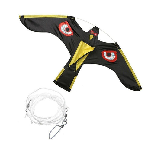 Planet Gates 200327217 A Bird Scarer Emulation Flying Hawk Drive Bird Kite For Garden Scarecrow Yard Home Breeze Easy To Fly Bird Repeller