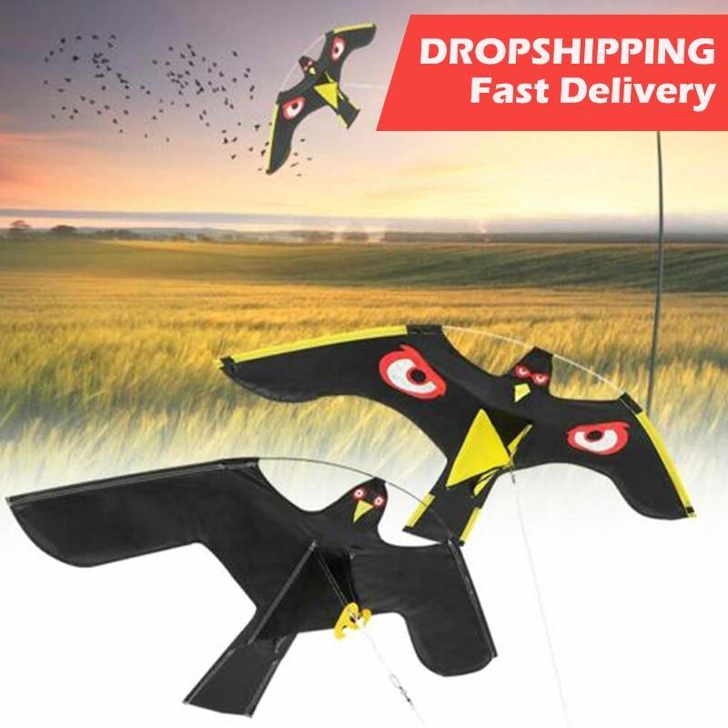 Planet Gates 200327217 Bird Scarer Emulation Flying Hawk Drive Bird Kite For Garden Scarecrow Yard Home Breeze Easy To Fly Bird Repeller
