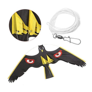 Planet Gates 200327217 Bird Scarer Emulation Flying Hawk Drive Bird Kite For Garden Scarecrow Yard Home Breeze Easy To Fly Bird Repeller