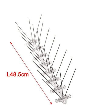 Planet Gates 200327217 Pins Pre-Assembled Stainless Steel Bird Spikes, Bird Deterrent Fence Spikes, Repels Pigeons,Seagulls Anti Bird Nest And Landing