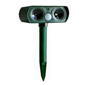 Planet Gates 200327217 Solar Ultrasonic Repeller Deterrent Pest Cat Dog Fox Deterrent Solar Powered Scarer Repellent Outdoor Garden Tool