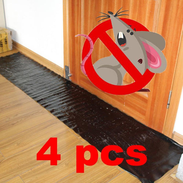 Planet Gates 200327218 4pcs Anti Rat Large Big Sticky Glue Mat Rodents Moles Mouse Trap Rat Mice Trap Black Invisible Mouse Glue Trap (4 PCS)