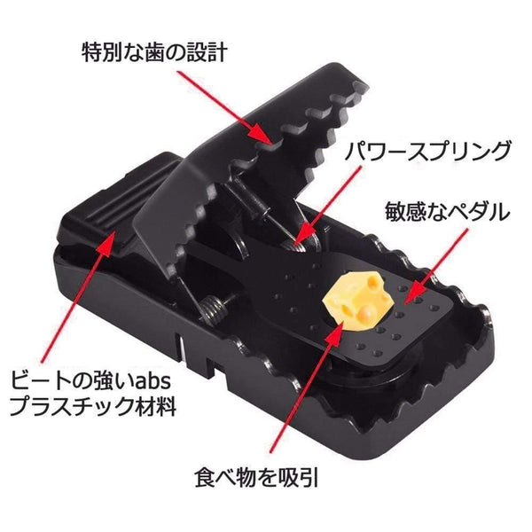 Planet Gates 200327218 6Pcs Reusable Rat Catching Mice Mouse Traps Mousetrap Bait Snap Spring Rodent Catcher