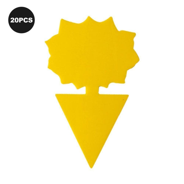 Planet Gates 200327218 B Yellow Butterfly Shape Double-sided Sticky Board Plant Flowers And Vegetables Mosquito Flies Trap Board Insect Sticker Control