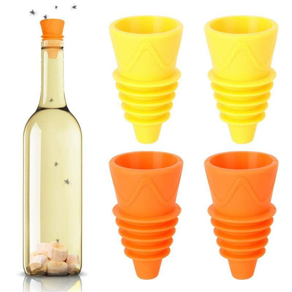 Planet Gates 200327218 Fly Trap Trap Insect Funnel Shape Wasp Fly Fruit Fly Safe Non-Toxic Silicone Detergent Insect Trap