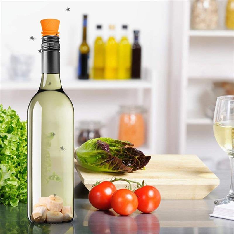 Planet Gates 200327218 Fly Trap Trap Insect Funnel Shape Wasp Fly Fruit Fly Safe Non-Toxic Silicone Detergent Insect Trap