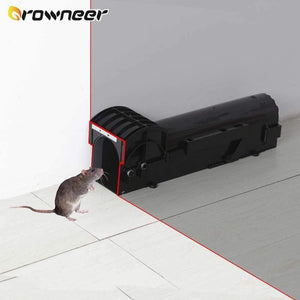 Planet Gates 200327218 Smart Self-locking Mousetrap Safe Firm Transparent Household Mouse Catcher Plastic Reusable Humane Indoor Outdoor Rat Trap