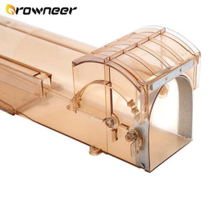 Planet Gates 200327218 Smart Self-locking Mousetrap Safe Firm Transparent Household Mouse Catcher Plastic Reusable Humane Indoor Outdoor Rat Trap