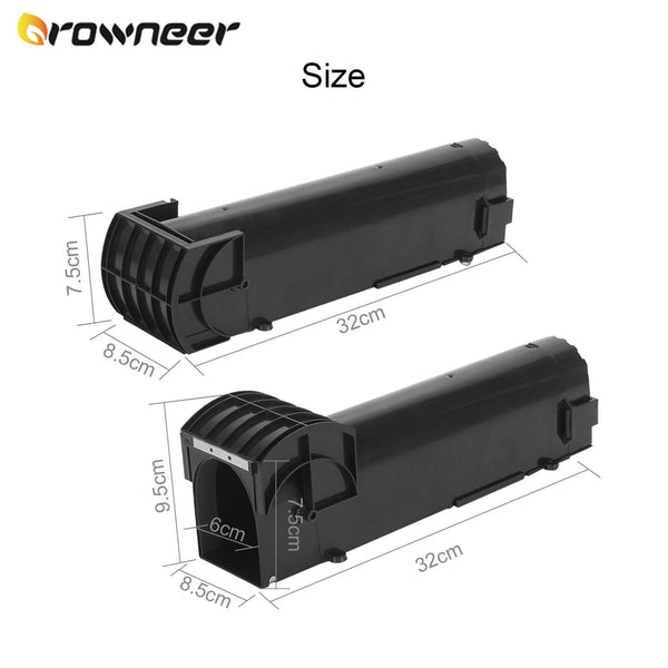 Planet Gates 200327218 Smart Self-locking Mousetrap Safe Firm Transparent Household Mouse Catcher Plastic Reusable Humane Indoor Outdoor Rat Trap