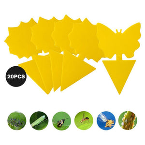 Planet Gates 200327218 Yellow Butterfly Shape Double-sided Sticky Board Plant Flowers And Vegetables Mosquito Flies Trap Board Insect Sticker Control