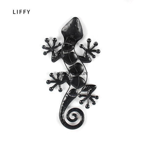Planet Gates 200329198 Home Decor Metal Gecko Wall For Garden Decoration Outdoor Statues Accessories Sculptures And Animales Jardin