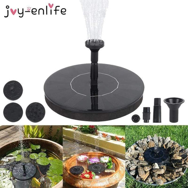 Planet Gates 200329199 Solar Fountain Watering Kit Patio Landscape Floating Water Pump Outdoor Garden Swimming Pool Pond Waterfall Decoration Fountain (16cm)