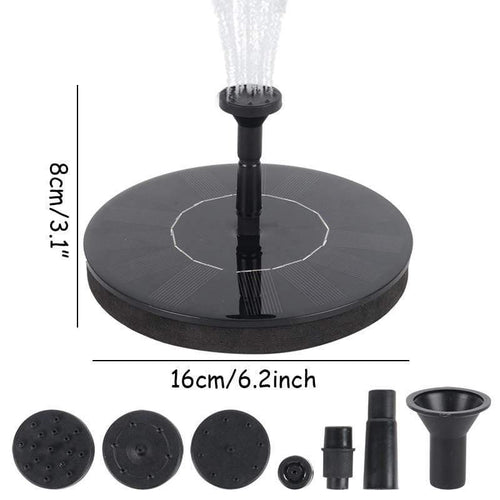 Planet Gates 200329199 Solar Fountain Watering Kit Patio Landscape Floating Water Pump Outdoor Garden Swimming Pool Pond Waterfall Decoration Fountain (16cm)