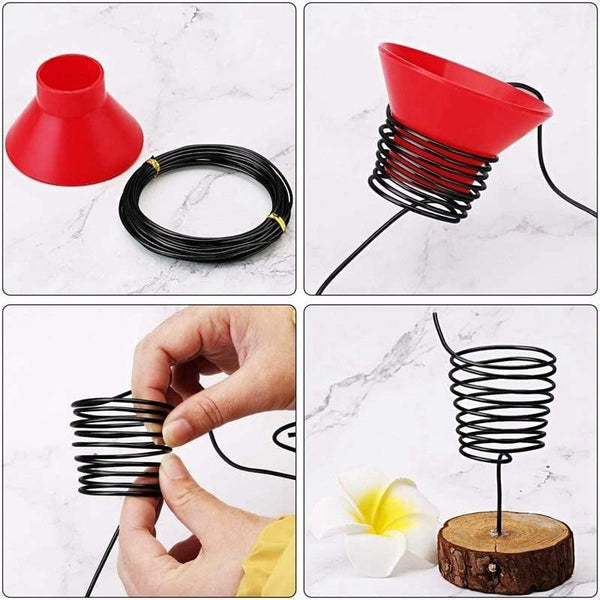 Planet Gates 200331193 9 Rolls Bonsai Wires Anodized Aluminum Bonsai Training Wire With 3 Sizes (1.0 Mm,1.5 Mm,2.0 Mm),Total 147 Feet (Black)