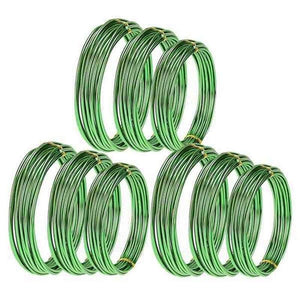 Planet Gates 200331193 Green 9 Rolls Bonsai Wires Anodized Aluminum Bonsai Training Wire With 3 Sizes (1.0 Mm,1.5 Mm,2.0 Mm),Total 147 Feet (Black)