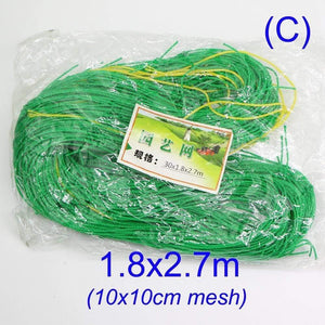 Planet Gates 200367154 1.8x2.7m Garden Green Nylon Trellis Netting Mesh 10x10cm Support Climbing Bean Plant Nets Grow Fence Climbing Net Thickened Line