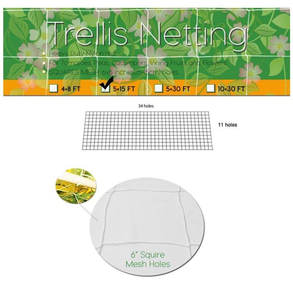 Planet Gates 200367154 Plant Climbing Net Mesh Loofah Netting For Morning Glory Vine Flowers Garden Plants Climbing Net Cucumber Vine Grow Holder