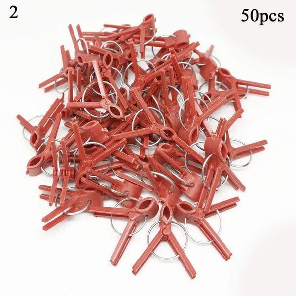 Planet Gates 200367155 2 Watermelon Garden Plant Support Round Mouth Cucumber Clips 50pcs Plastic Clips Melon Graft Clips Flat Mouth