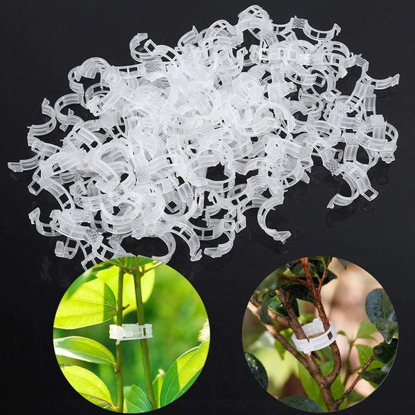 Planet Gates 200367155 50/100pcs Plastic Plant Clips Supports Connects Reusable Protection Grafting Fixing Tool Gardening Supplies For Vegetable Tomato