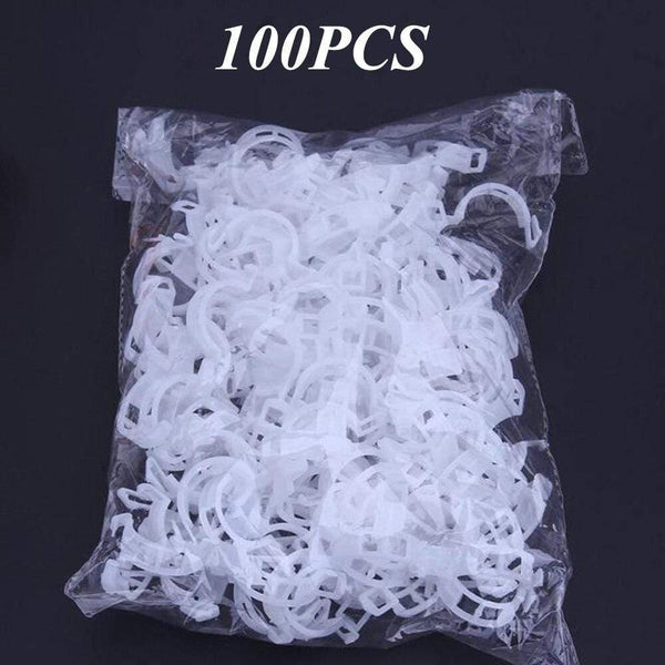 Planet Gates 200367155 50/100pcs Plastic Plant Clips Supports Connects Reusable Protection Grafting Fixing Tool Gardening Supplies For Vegetable Tomato