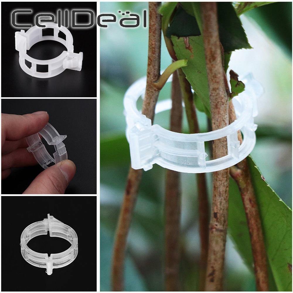 Planet Gates 200367155 50/100pcs Reusable Plastic Plant Clips Supports Connects Protection Grafting Fixing Tool Gardening Supplies For Vegetable Tomato