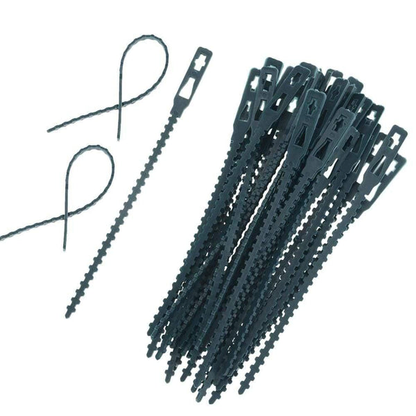 Planet Gates 200367155 50pcs/lot 13.5CM/ 17CM Plastic Plant Cable Ties Reusable Cable Ties Greenhouse Grow Kits For Garden Tree Climbing Support