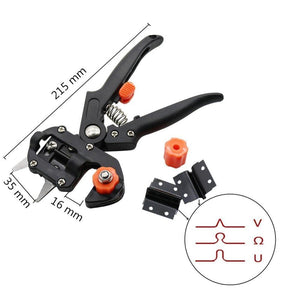 Planet Gates 200367155 Garden Tools Grafting Pruner Chopper Vaccination Cutting Tree Garden Shears Cutting Machine +2 Blade Pruning Pliers