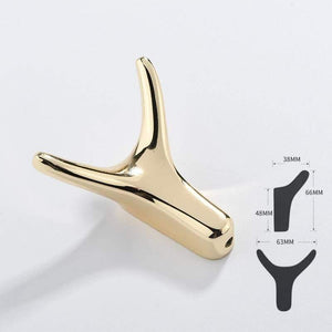 Planet Gates 200377144 Bright Gold Bull Head Wall Hook Clothes Coat Hat Hanging Hook Racks Kitchen Hardware Key Hanging Hook Hanger Decorative Wall Hardware