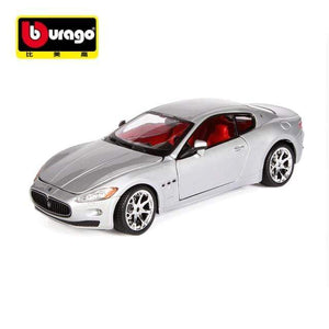 Planet Gates 2008 Granturismo 2 1:24 2008 Maserati GranTurismo alloy racing car Alloy Luxury Vehicle Diecast Pull Back Cars Model Toy Collection Gift