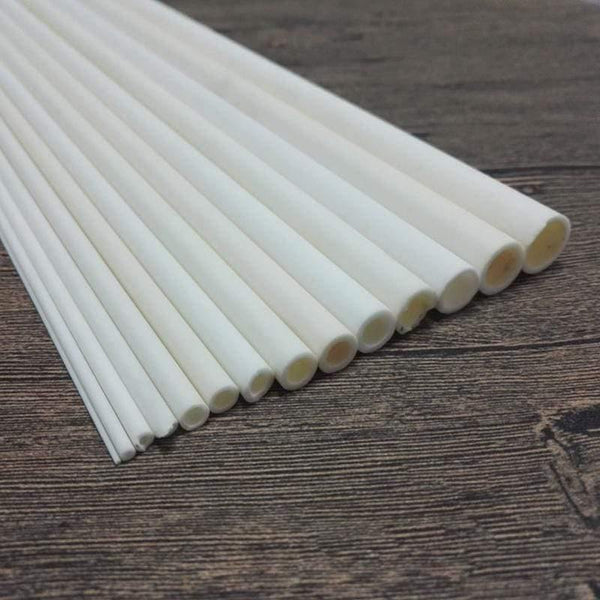 200mm Length 3.5-35mm ID High Temperature Resistant Corrosion Wear Ceramic Tube Corundum Hollow Insulating Alumina Burning Pipe