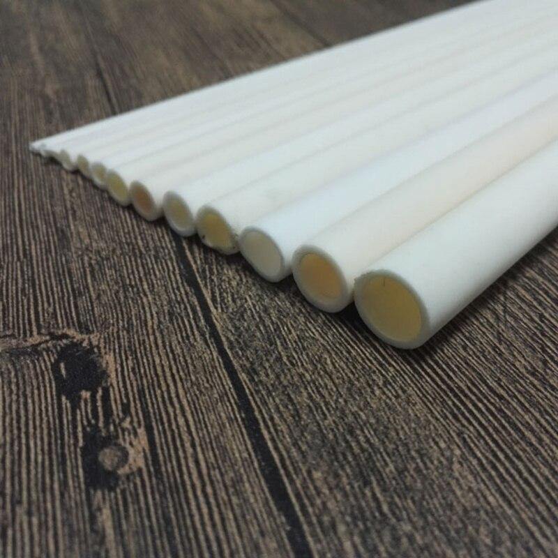200mm Length 3.5-35mm ID High Temperature Resistant Corrosion Wear Ceramic Tube Corundum Hollow Insulating Alumina Burning Pipe