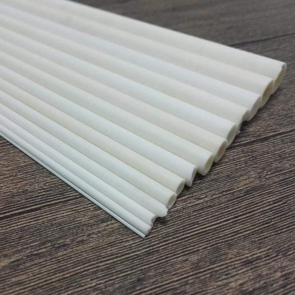 200mm Length 3.5-35mm ID High Temperature Resistant Corrosion Wear Ceramic Tube Corundum Hollow Insulating Alumina Burning Pipe