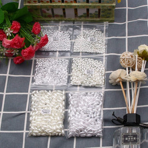 Planet Gates 200pcs 3x6/4x8/6x12mm Oval Pearl Beads Imitation ABS Beads For Jewelry Making Arts Crafts Apparel Sewing Garment Beads DIY