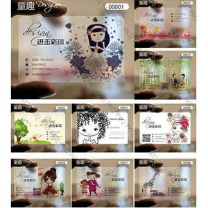 Planet Gates 200pcs/lot  Free design,custom transparent business cards ,fashion PVC card, clear frost card visit name cards printing