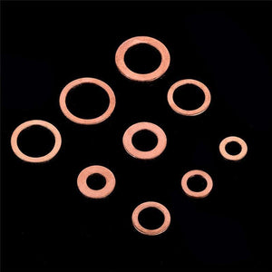 Planet Gates 200pcs/lot M5-M14 Solid Copper Washers Automotive Service Set Oil Seal Spacer Car Repair Tools Auto Accessories