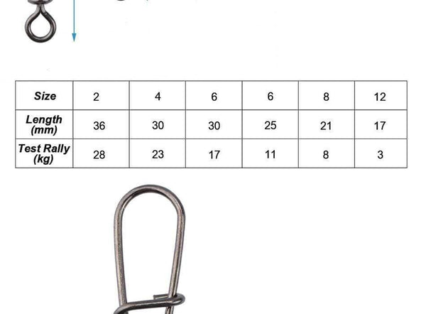 Planet Gates 200pcs/lot Stainless Rolling Swivel With Nice Snap MS+ZQ Hooks Lure Connector Sea Rock Fishing Swivels Snaps Tackle