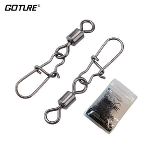 Planet Gates 200pcs/lot Stainless Rolling Swivel With Nice Snap MS+ZQ Hooks Lure Connector Sea Rock Fishing Swivels Snaps Tackle