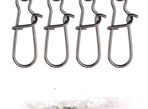 Planet Gates 200pcs/lot Stainless Rolling Swivel With Nice Snap MS+ZQ Hooks Lure Connector Sea Rock Fishing Swivels Snaps Tackle