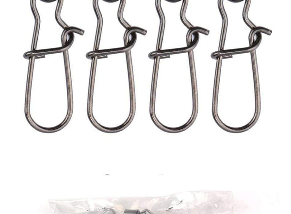 Planet Gates 200pcs/lot Stainless Rolling Swivel With Nice Snap MS+ZQ Hooks Lure Connector Sea Rock Fishing Swivels Snaps Tackle