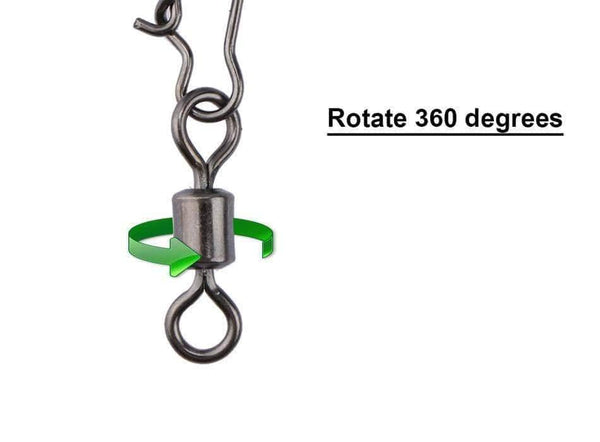 Planet Gates 200pcs/lot Stainless Rolling Swivel With Nice Snap MS+ZQ Hooks Lure Connector Sea Rock Fishing Swivels Snaps Tackle