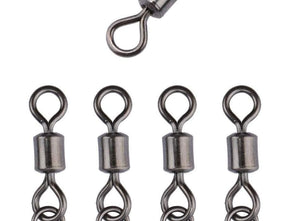 Planet Gates 200pcs/lot Stainless Rolling Swivel With Nice Snap MS+ZQ Hooks Lure Connector Sea Rock Fishing Swivels Snaps Tackle