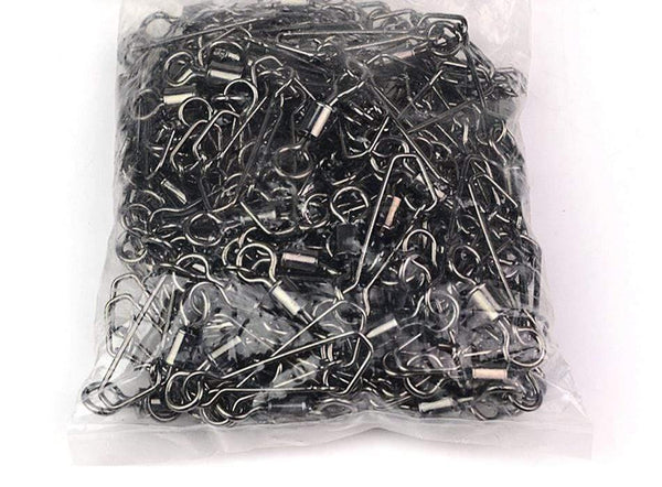 Planet Gates 200pcs/lot Stainless Rolling Swivel With Nice Snap MS+ZQ Hooks Lure Connector Sea Rock Fishing Swivels Snaps Tackle