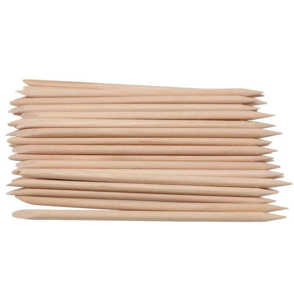 Planet Gates 200pcs/Pack Orange Wooden Stick Cuticle Pusher Remover 11.5cm Nail Art Design Manicure Care Tools Dead Skin Removal Nail Care