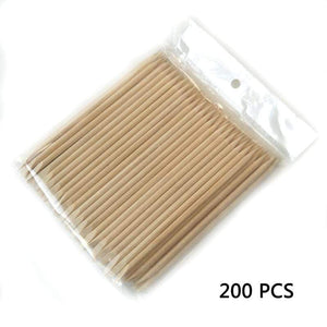 Planet Gates 200pcs/Pack Orange Wooden Stick Cuticle Pusher Remover 11.5cm Nail Art Design Manicure Care Tools Dead Skin Removal Nail Care